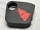 Coolant Tank Cover with Coyote Howling; Red (2024 Mustang)