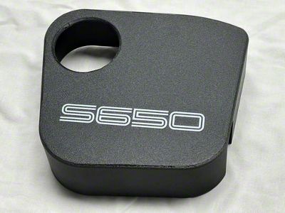 Coolant Tank Cover with S650 Text; White (2024 Mustang)