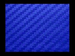 Coyote Series Fluid Cap Covers; Blue Carbon Fiber (15-25 Mustang w/ Automatic Transmission)