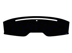 Custom Fit Dash Cover; Brushed Suede Charcoal (15-23 Mustang w/o Forward Collision Warning)