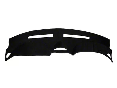 Custom Fit Dash Cover with Clock Cutout; Sedona Suede Charcoal (94-97 Mustang)