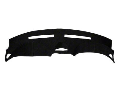 Custom Fit Dash Cover with Clock Cutout; Velour Vanilla (94-97 Mustang)