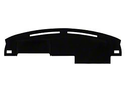 Custom Fit Dash Cover with Side Defroster Vent Cutouts; Brushed Suede Charcoal (87-93 Mustang)