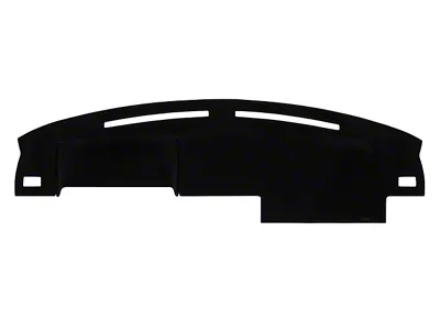 Custom Fit Dash Cover with Side Defroster Vent Cutouts; Brushed Suede Charcoal (87-93 Mustang)