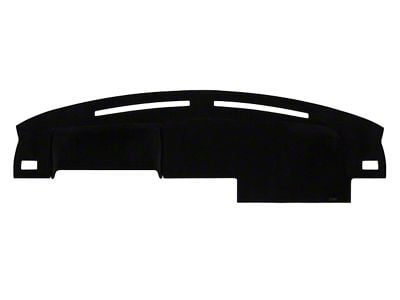 Custom Fit Dash Cover with Side Defroster Vent Cutouts; Sedona Suede Black (87-93 Mustang)