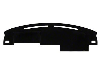 Custom Fit Dash Cover with Side Defroster Vent Cutouts; Velour Black (87-93 Mustang)