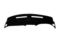 Custom Fit Dash Cover without Clock Cutout; Brushed Suede Black (98-04 Mustang)
