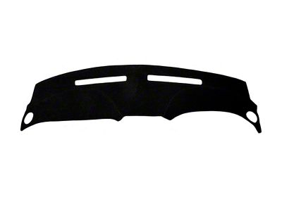 Custom Fit Dash Cover without Clock Cutout; Brushed Suede Black (98-04 Mustang)