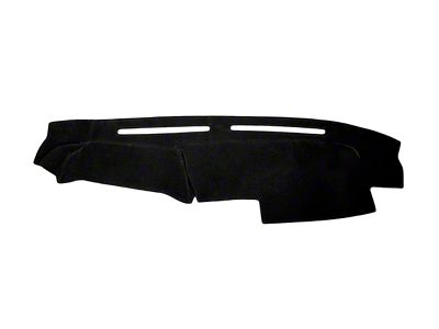 Custom Fit Dash Cover without Side Defroster Vent Cutouts; Carpet Black (87-93 Mustang)