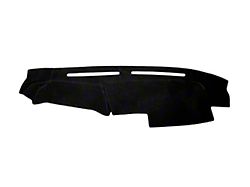Custom Fit Dash Cover without Side Defroster Vent Cutouts; Velour Black (87-93 Mustang)