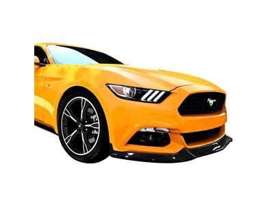 CVX Front Lip Chin Spoiler; Carbon Fiber (15-17 Mustang GT, EcoBoost, V6)