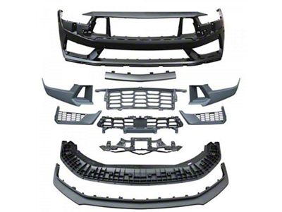 Dark Horse Style Front Bumper; Unpainted (24-25 Mustang GT, EcoBoost)