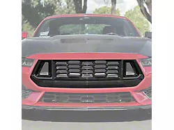 Dark Horse Style Upper Grille; Glossy Black (24-25 Mustang GT, EcoBoost)