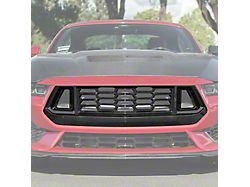 Dark Horse Style Upper and Lower Grilles; Glossy Black (24-25 Mustang GT, EcoBoost)