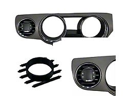 Dash Cluster Driver Side Air Vent Single Gauge Pod; 2-1/16-Inch (10-14 Mustang)