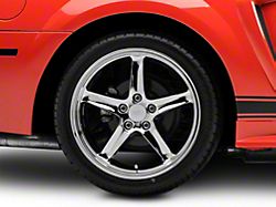 Deep Dish 1995 Cobra R Style Chrome Wheel; Rear Only; 18x10; 22mm Offset (99-04 Mustang)