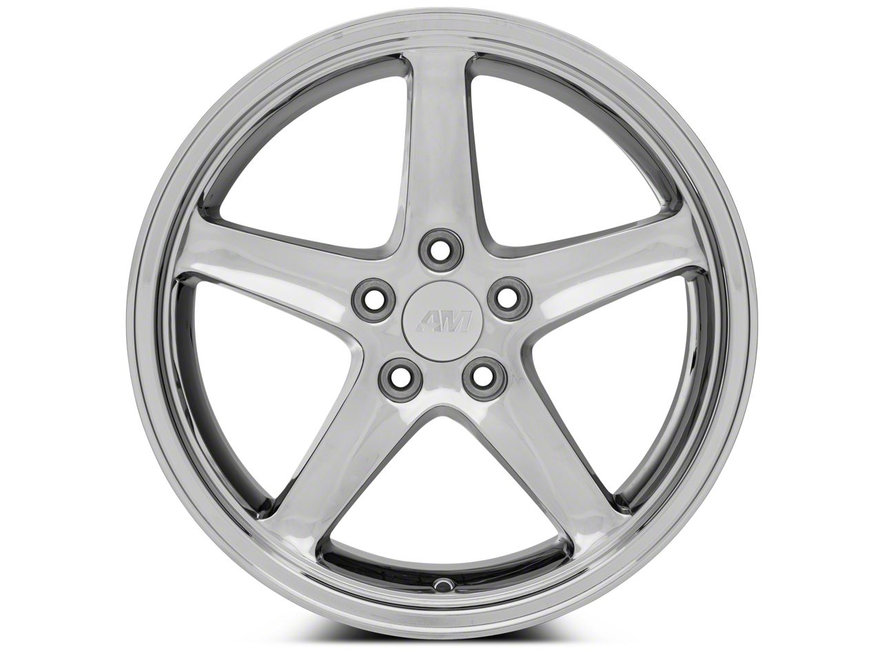Mustang Deep Dish 1995 Cobra R Style Chrome Wheel; 18x9; 24mm Offset ...
