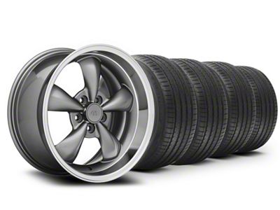 18x9 Bullitt Wheel - 275/35R18 Sumitomo High Performance Summer HTR Z5 Tire; Wheel & Tire Package (99-04 Mustang)