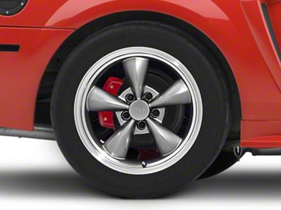 Deep Dish Bullitt Anthracite Wheel; Rear Only; 17x10.5; 28mm Offset (99-04 Mustang)