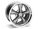Deep Dish Bullitt Anthracite Wheel; Rear Only; 17x10.5 (99-04 Mustang)