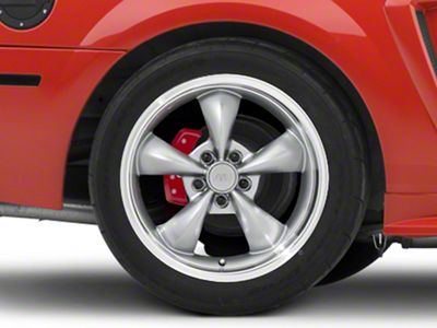 Deep Dish Bullitt Anthracite Wheel; Rear Only; 18x10; 24mm Offset (99-04 Mustang)