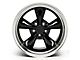 Deep Dish Bullitt Gloss Black Wheel; Rear Only; 17x10.5 (99-04 Mustang)