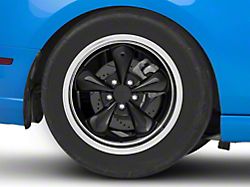 Deep Dish Bullitt Gloss Black Wheel; Rear Only; 18x10; 45mm Offset (10-14 Mustang GT w/o Performance Pack, V6)