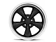 Deep Dish Bullitt Gloss Black Wheel; Rear Only; 18x10 (99-04 Mustang)