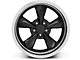 Deep Dish Bullitt Gloss Black Wheel; Rear Only; 19x10 (10-14 Mustang GT w/o Performance Pack, V6)