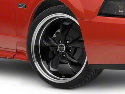 Deep Dish Bullitt Gloss Black Wheel; 19x8.5 (99-04 Mustang)