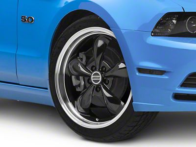 Deep Dish Bullitt Gloss Black Wheel; 20x8.5; 38mm Offset (2010 Mustang GT; 10-14 Mustang V6)