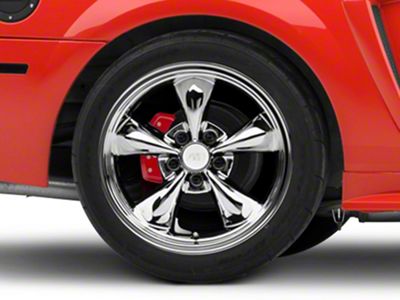 Deep Dish Bullitt Chrome Wheel; Rear Only; 17x10.5 (99-04 Mustang)