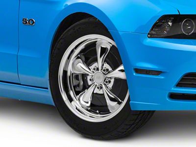 Deep Dish Bullitt Chrome Wheel; 18x9 (2010 Mustang GT; 10-14 Mustang V6)