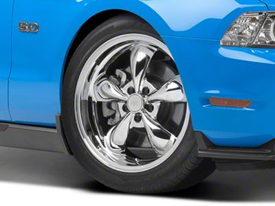 Deep Dish Bullitt Chrome Wheel; 19x8.5; 30mm Offset (10-14 Mustang GT w/o Performance Pack, V6)