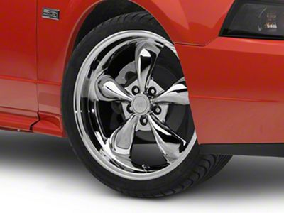 Deep Dish Bullitt Chrome Wheel; 19x8.5; 30mm Offset (99-04 Mustang)
