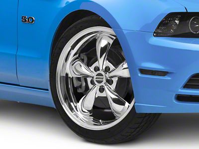 Deep Dish Bullitt Chrome Wheel; 20x8.5; 38mm Offset (2010 Mustang GT; 10-14 Mustang V6)