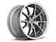 Deep Dish FR500 Style Anthracite Wheel; Rear Only; 17x10.5 (99-04 Mustang)