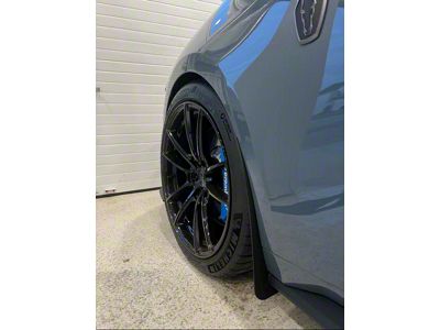 Deluxe Rock Guards; Rear Only (24-25 Mustang)