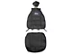 Deluxe Sideless Seat Cover with Ford Logo; Black (Universal; Some Adaptation May Be Required)