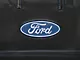 Deluxe Sideless Seat Cover with Ford Logo; Black (Universal; Some Adaptation May Be Required)