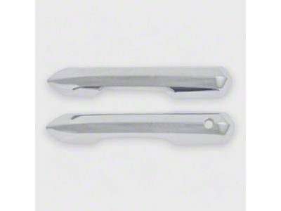 Door Handle Snap-On Covers; Chrome (24-25 Mustang)