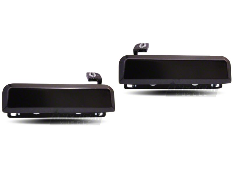 OPR Mustang Exterior Door Handles; Gloss Black 94350 (79-93