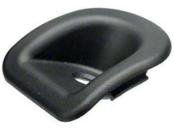 Door Lock Knob Bezel; Driver Side; Black (05-14 Mustang)