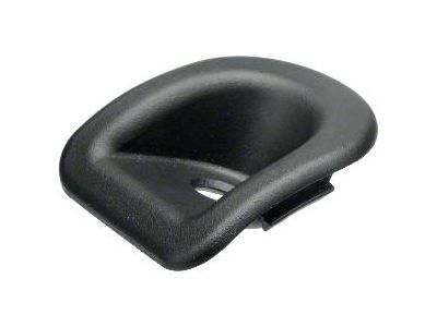 Door Lock Knob Bezel; Driver Side; Black (05-14 Mustang)