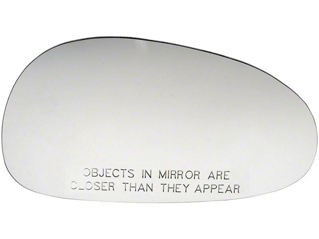 Door Mirror Glass; Adhesive Style; Without Backing Plate; Right (94-04 Mustang)