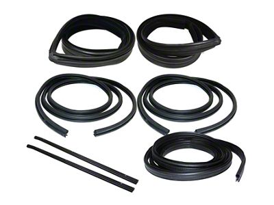 Door Seal Window Channel Belt Weatherstrip Kit (87-93 Mustang Coupe, Hatchback)