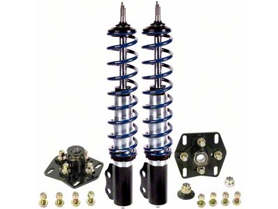 Double Adjustable Front Strut Package (87-93 Mustang w/ V8 Spindles; 94-14 Mustang)