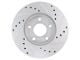 Drilled and Slotted Rotors; Front Pair (94-04 Mustang GT, V6)