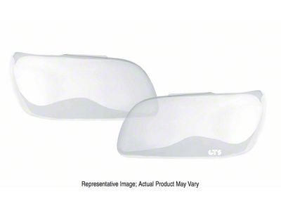 Driving Light Covers; Clear (94-98 Mustang)