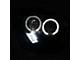 Dual Halo Projector Headlights; Matte Black Housing; Clear Lens (10-12 w/ Factory Halogen Headlights)